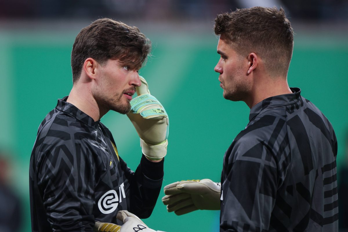 Gregor Kobel und Alexander Meyer bilden bei Borussia Dortmund das Torwart-Duo.