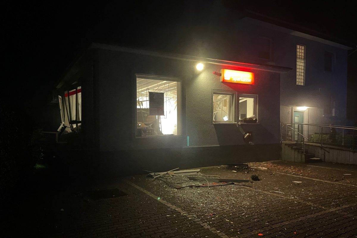 Sparkasse-Automat gesprengt