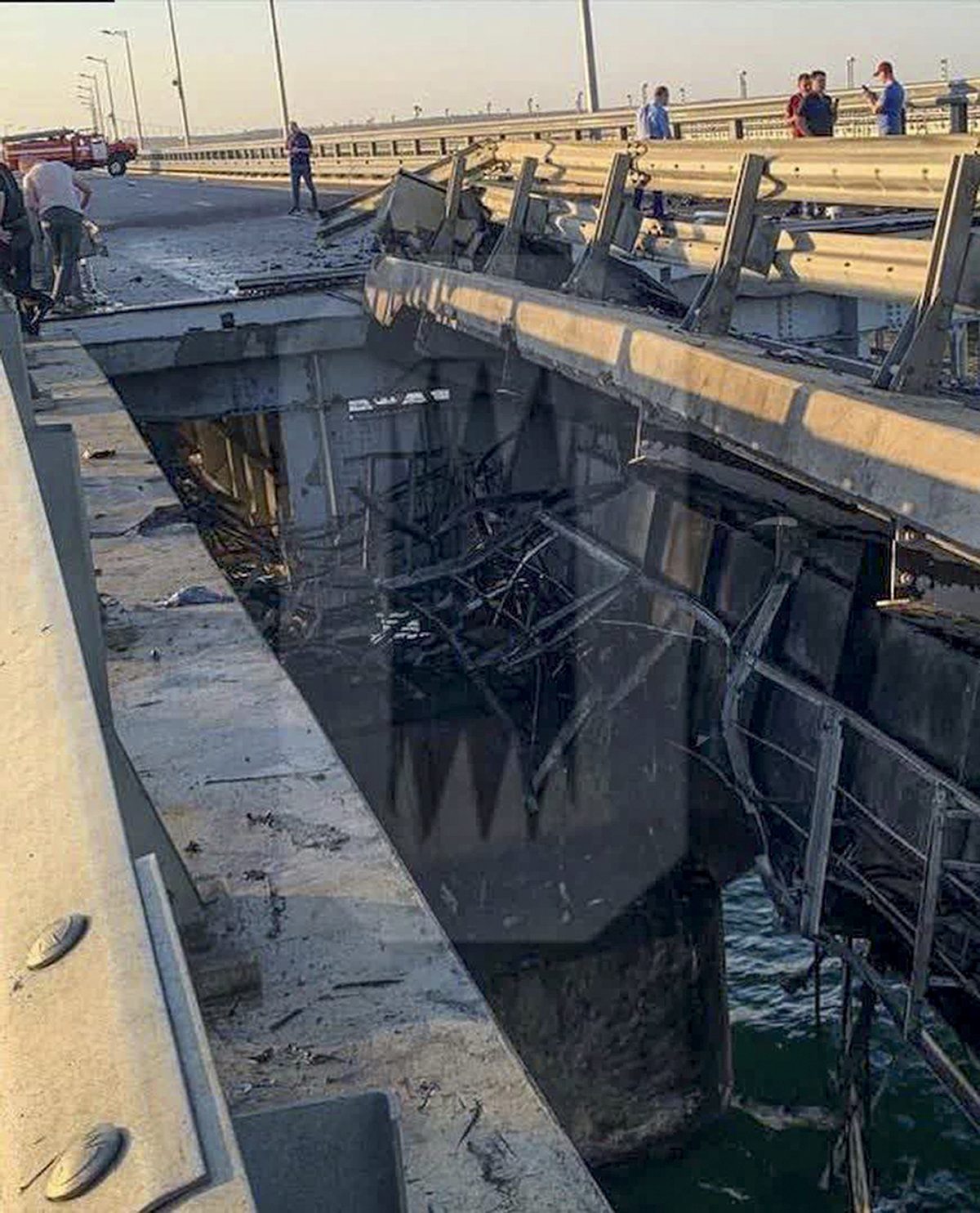 Am Montagmorgen (17. Juli) soll es eine Explosion auf der Brücke zur von Russland annektierten Krim gegeben haben. Russland gibt der Ukraine die Schuld.