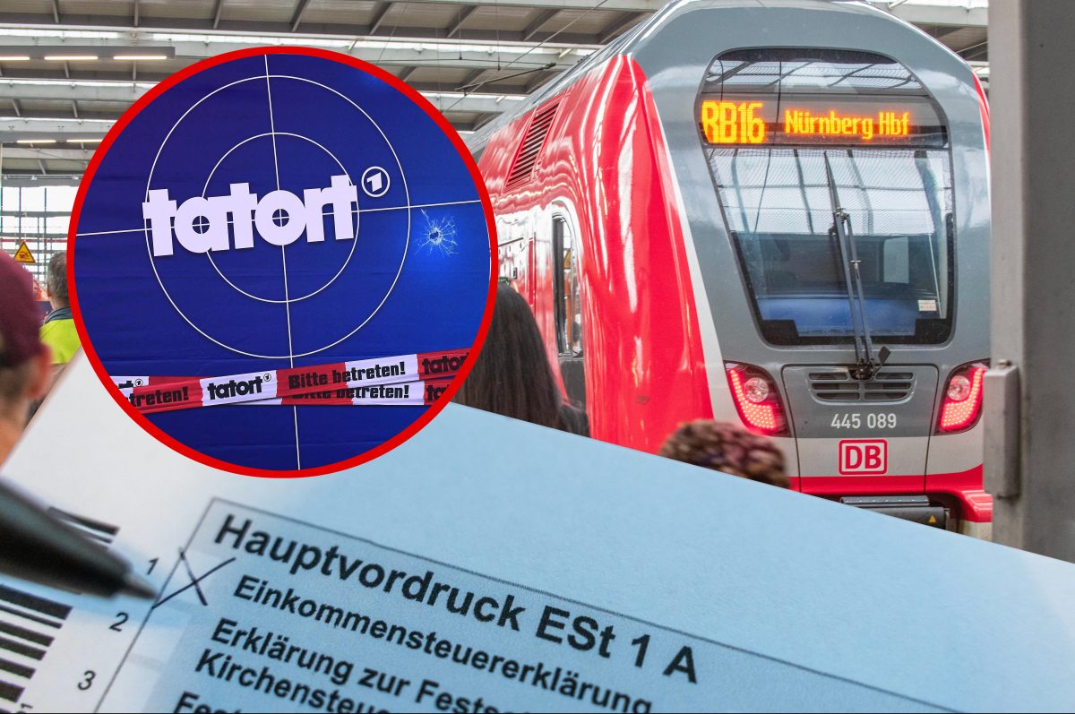 Deutsche Bahn Zug, Tatort Logo, Steuererklärung, Einkommenssteuererklärung