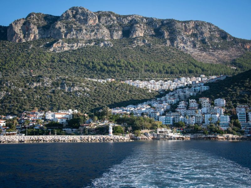 Griechenland Küste von Schiff-Perspektive
