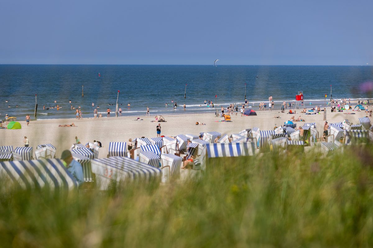 Stand von Norderney an der Nordsee