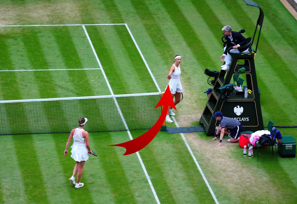 Im Achtelfinale kam es bei Wimbledon 2023 zu dieser Szene.