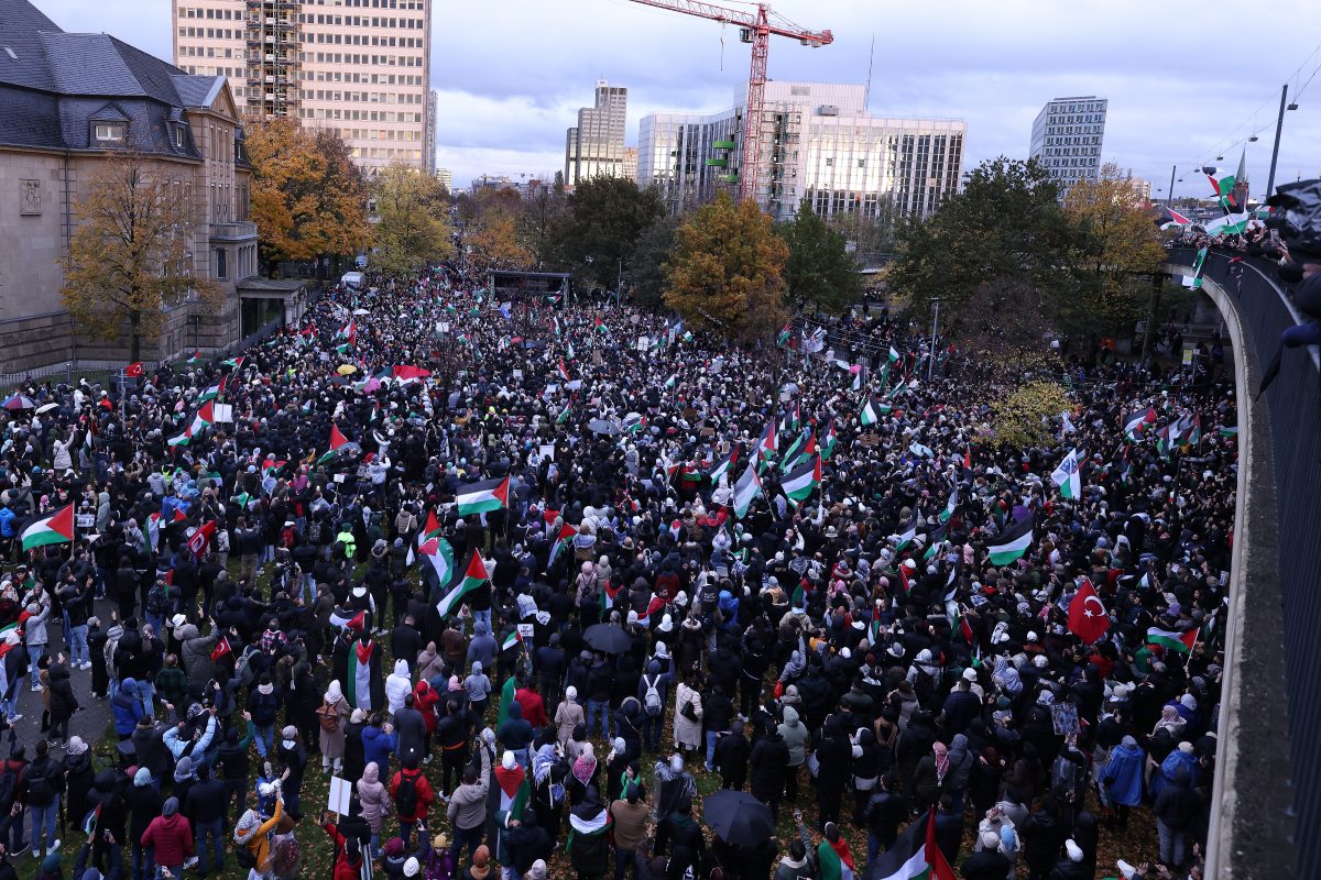 Demonstration in Düsseldorf