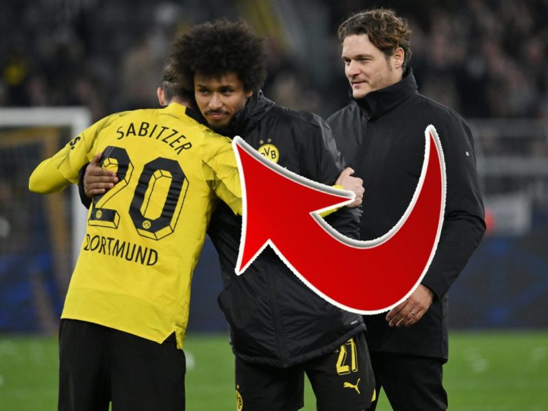 Die Spieler von Borussia Dortmund jubeln.