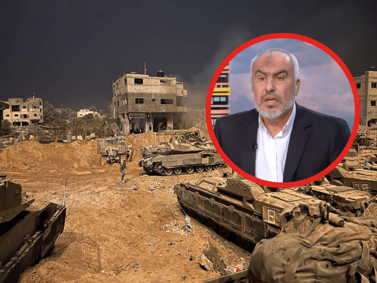 Hamas-Sprecher Ghazi Hamad droht Israel mit grausamer Vergeltung.