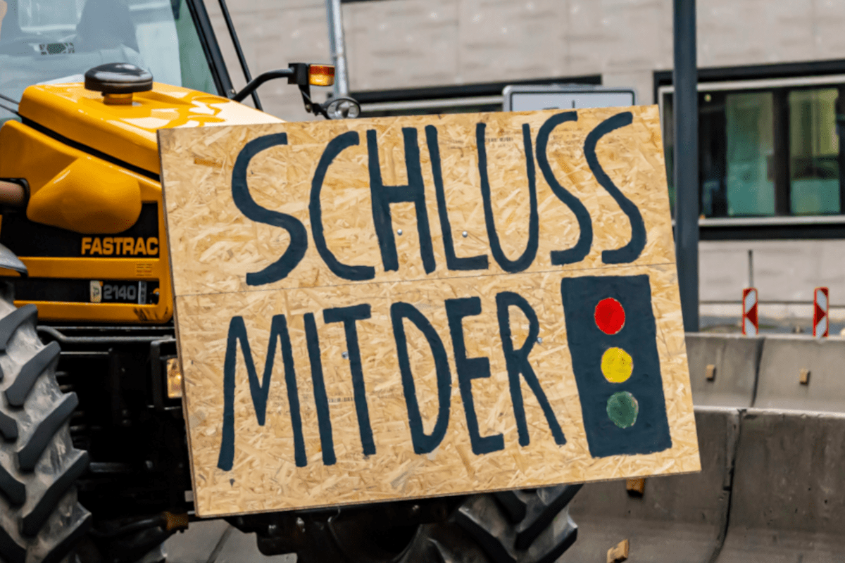 Anti-Ampel-Proteste der Bauern.