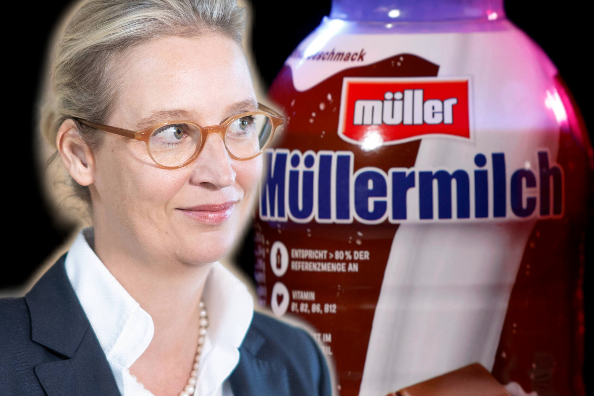 Müllermilch schmeckt ihr anscheinend gut: Alice Weidel (Parteichefin AfD).