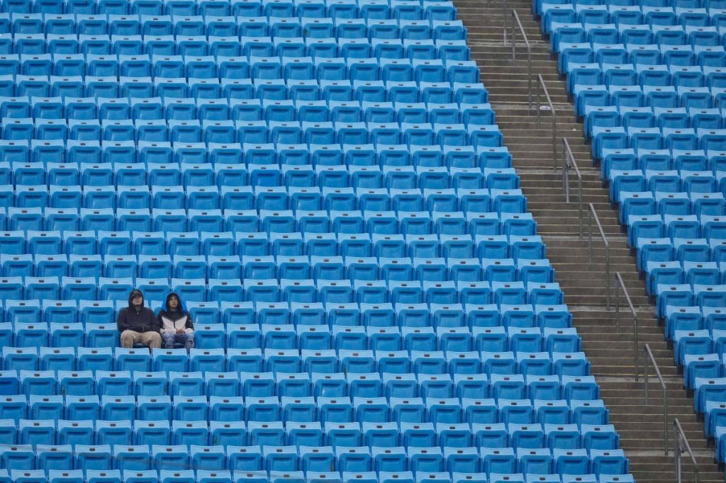 So sah es bei den Heimspielen der Panthers gegen Ende der Saison aus.