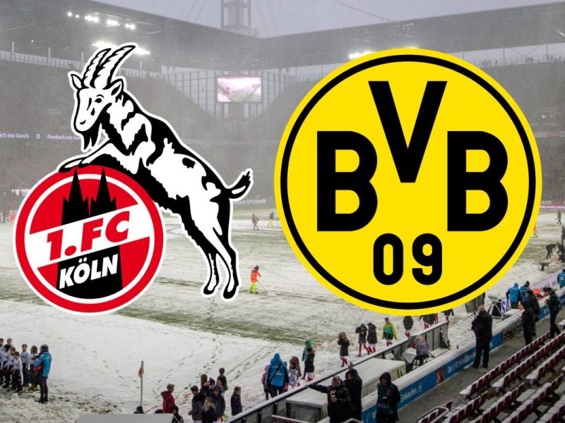Keine Absage beim 1. FC Köln gegen Borussia Dortmund.