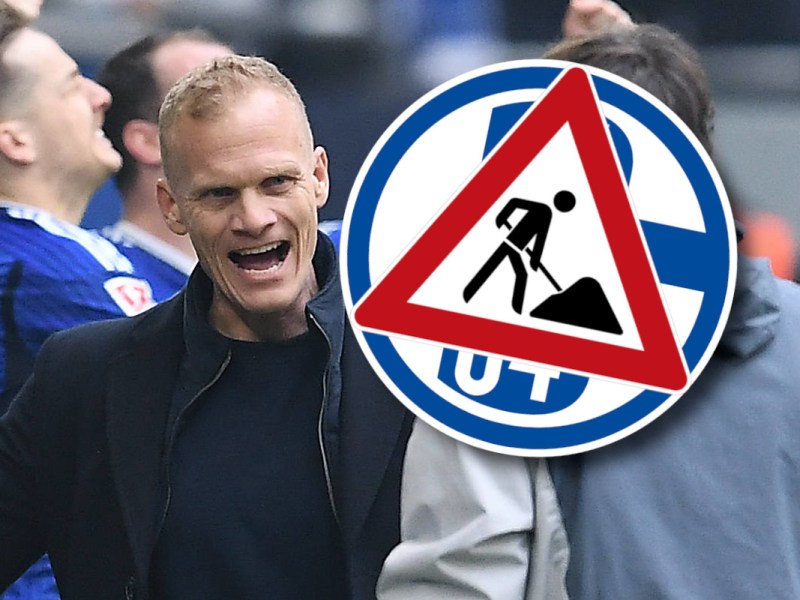 Karel Geraerts jubelt über drei Punkte für den FC Schalke 04.
