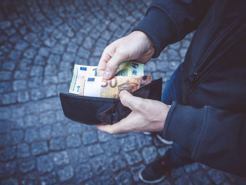 Essen Geld für Sex
