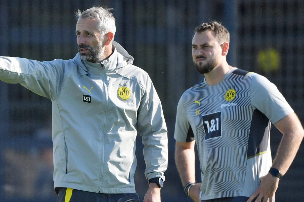 Beim BVB noch ein Paar, jetzt getrennt: Rene Maric (r.) und Marco Rose.