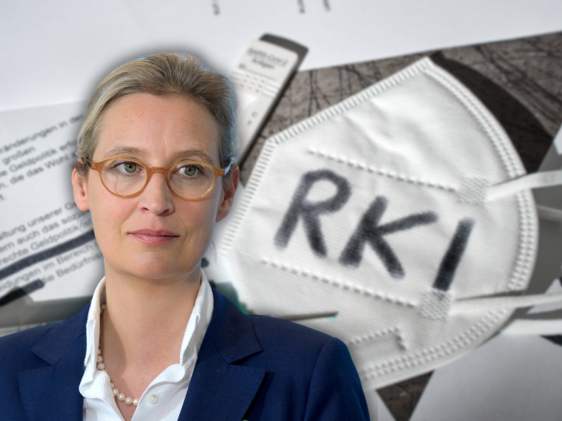 Corona-Doppelmoral bei AfD-Chefin Alice Weidel.