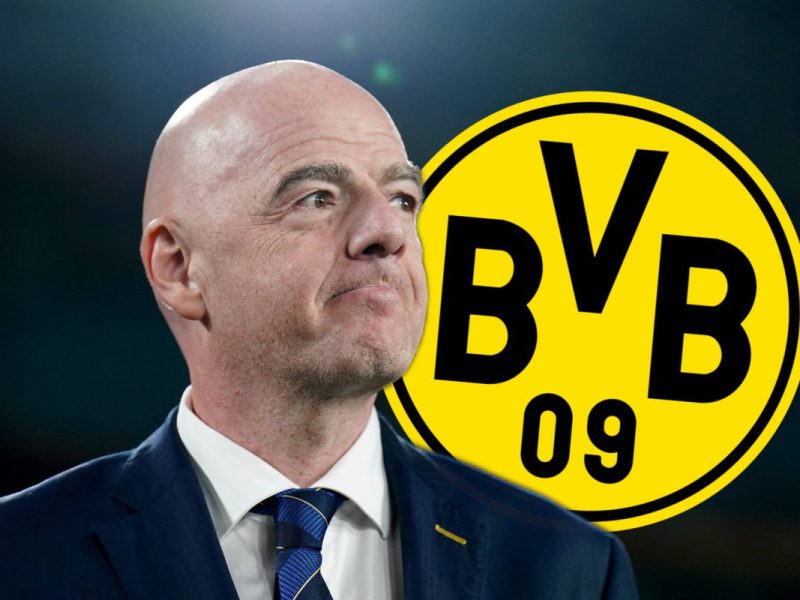Gianni Infantino, seines Zeichens FIFA-Präsident wendet sich an Borussia Dortmund.