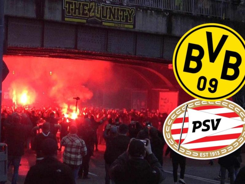 Vor Borussia Dortmund gegen Eindhoven kam es zu Ausschreitungen.