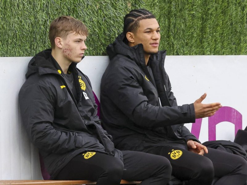 Cole Campbell (l.) und Paris Brunner sind zwei große Talente von Borussia Dortmund.