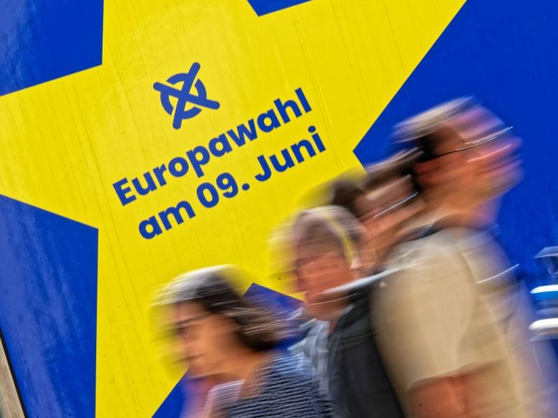 Plakat für die Europawahl 2024.