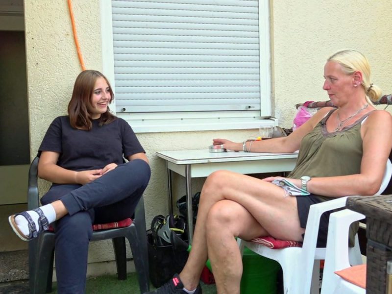 Antonia und Mama Katrin