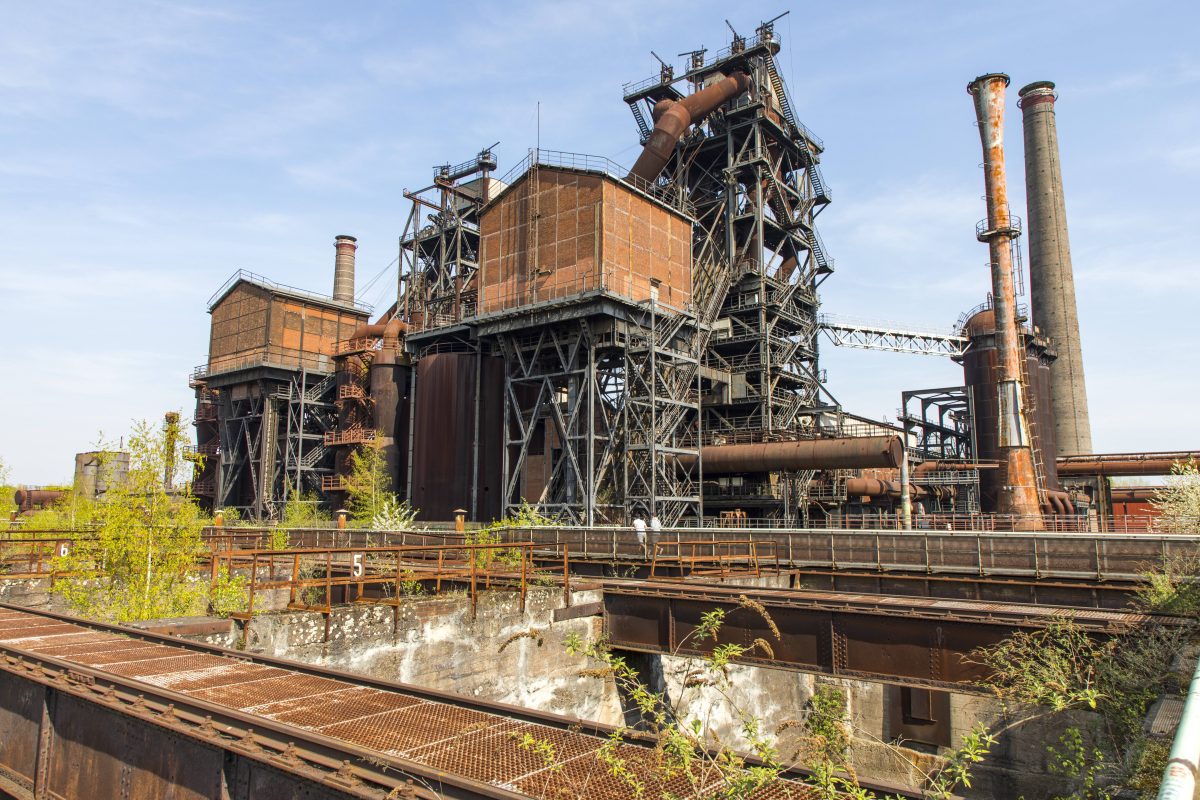 Der Landschaftspark in Duisburg.