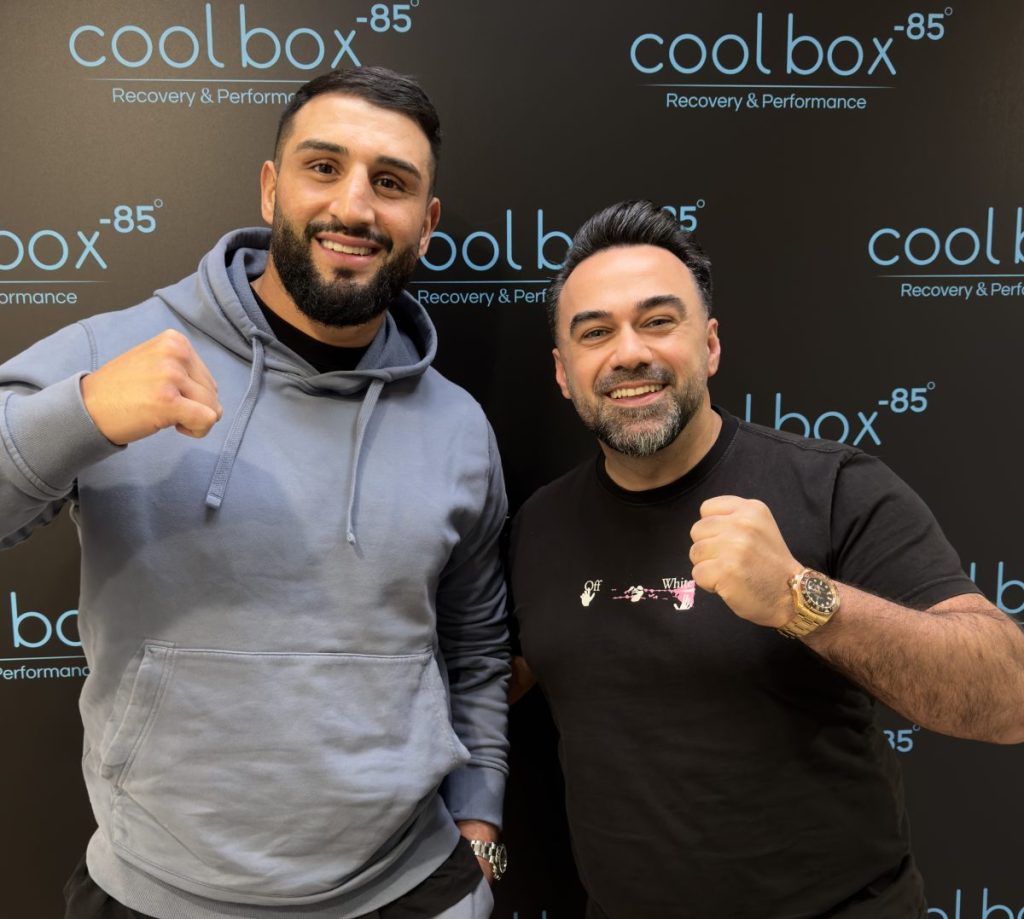 Box-Europameister Agit Kabayel mit Inhaber Tekin Özdemir.