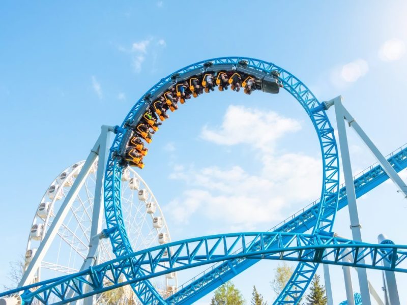 Dieser Besuch im Freizeitpark endete für die Fahrgäste kopfüber.