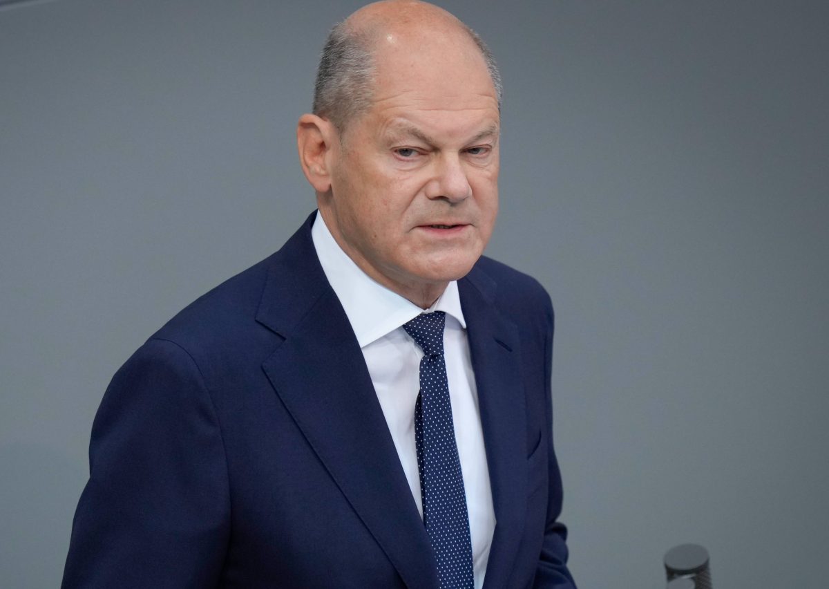 Kanzler Scholz im Bundestag