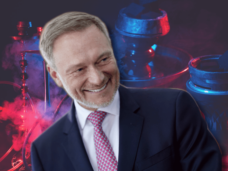 Christian Lindner kippt das Verpackungsverbot und greift den Shisha-Liebhabern unter die Arme.