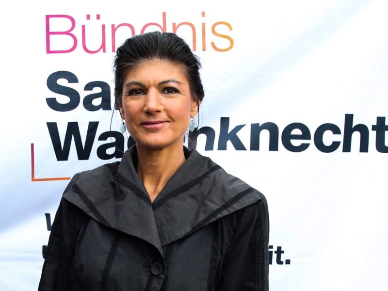 Wagenknecht und ihre Partei vor der Sachsen-Wahl.