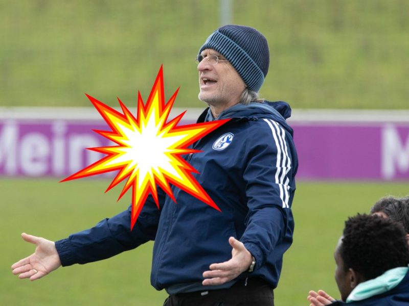 Norbert Elgert wird deutlich! Der Nachwuchstrainerlegende des FC Schalke 04 bringt ein Thema so richtig auf die Palme.