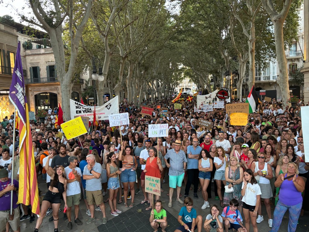 Tausende Mallorquiner kamen zu einer Großdemonstration Ende Juli in Palma.