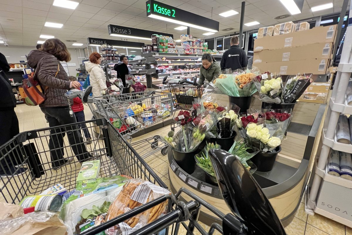 In einer Aldi-Filiale in Düsseldorf (NRW) sorgt neue Technik für Frust. (Symbolfoto)