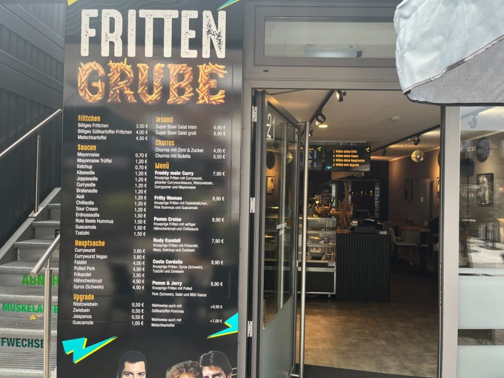 Frittengrube Speisekarte