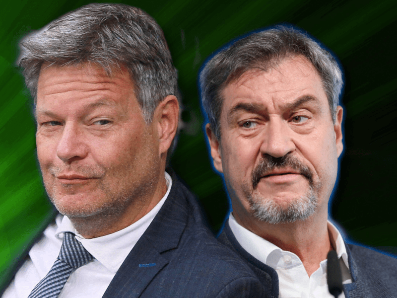 Söder mag Habeck nicht als Koalitionspartner haben.