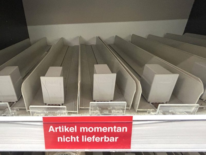 NRW: Leere Regale