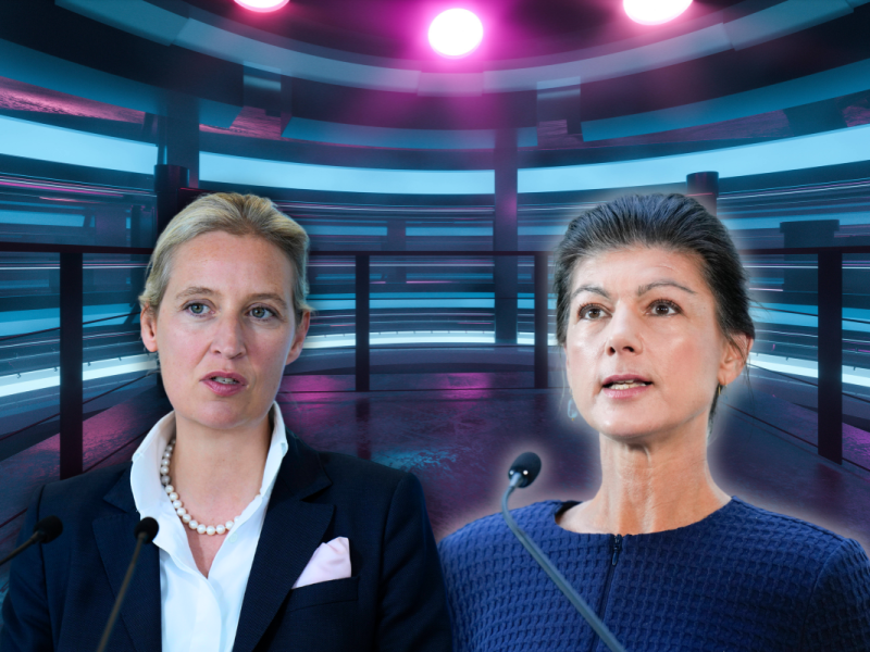 Bei Welt fand das TV-Duell zwischen Weidel und Wagenknecht statt.