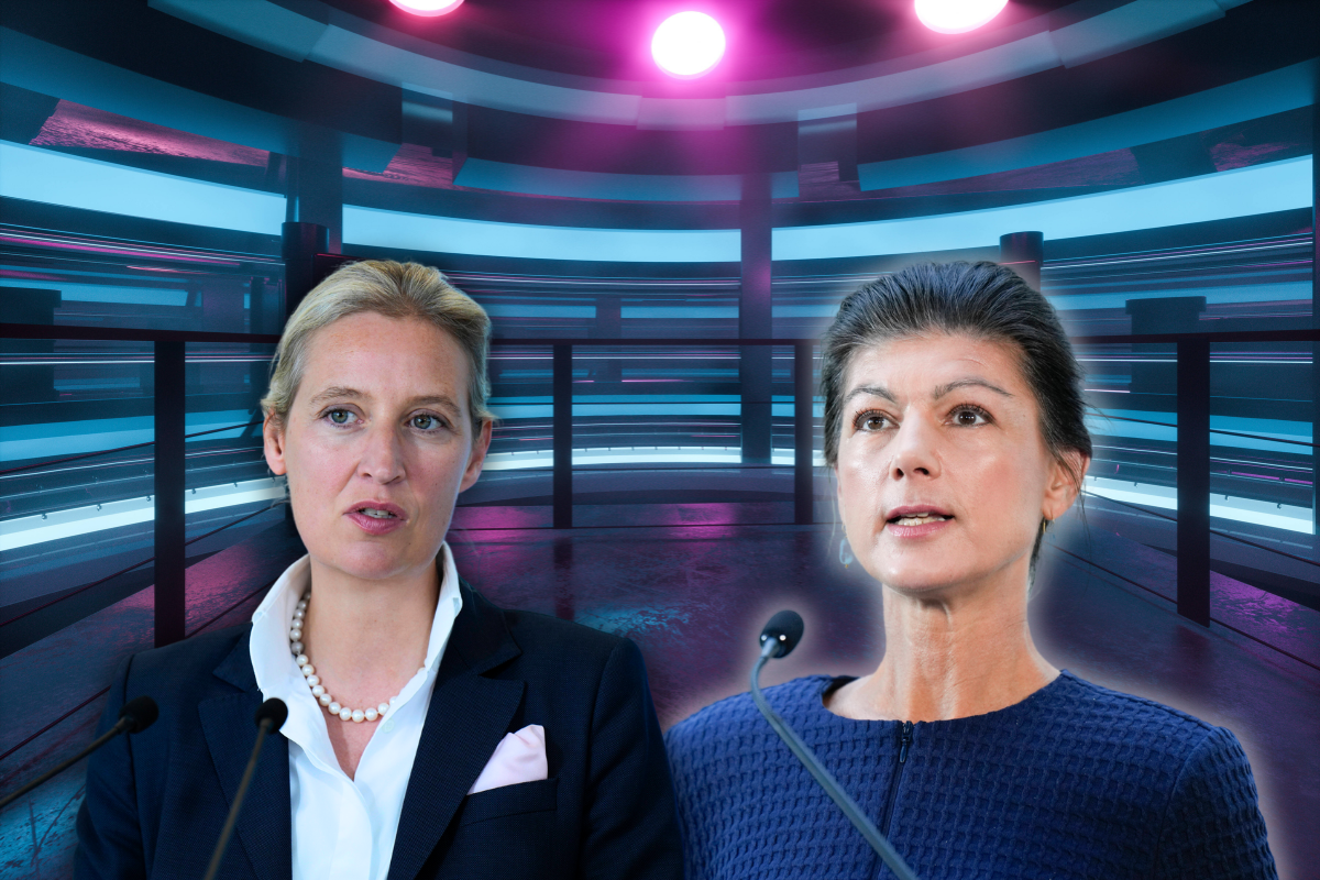 Bei Welt fand das TV-Duell zwischen Weidel und Wagenknecht statt.