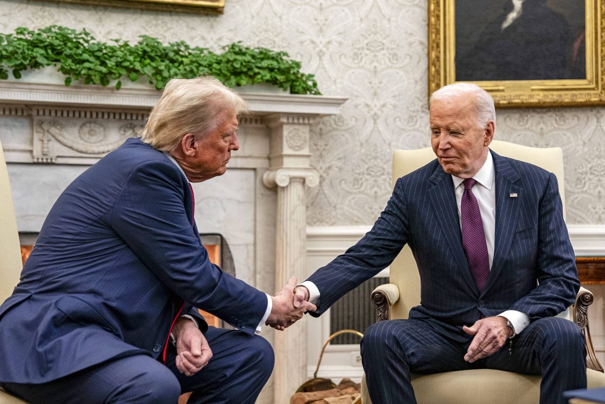 Trump und Biden im Weißen Haus.