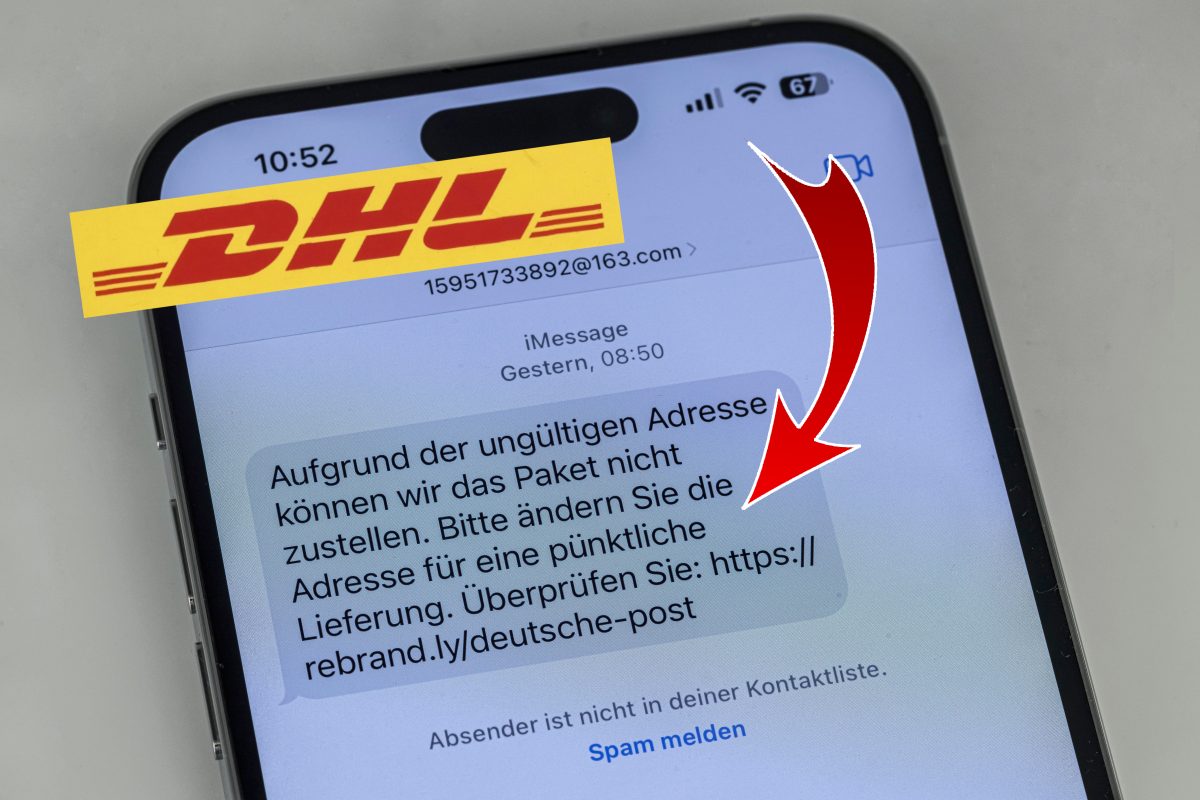 dhl phishing sms