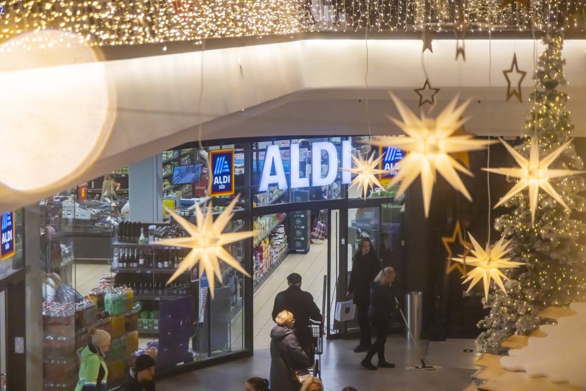 Eine Aldi-Filiale in Essen hat auch Ã¼ber Weihnachten geÃ¶ffnet! (Symbolfoto)