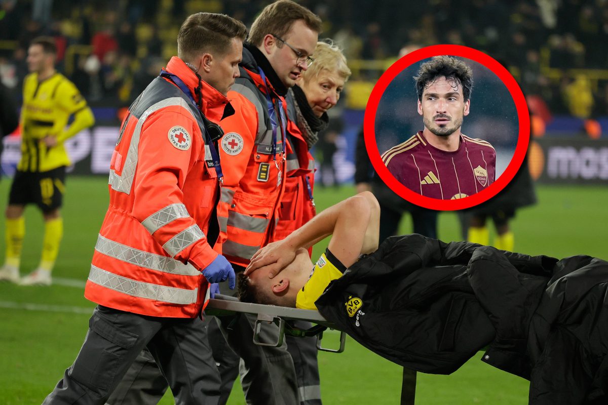 Auch Mats Hummels bekam die Verletzung von Nico Schlotterbeck mit.