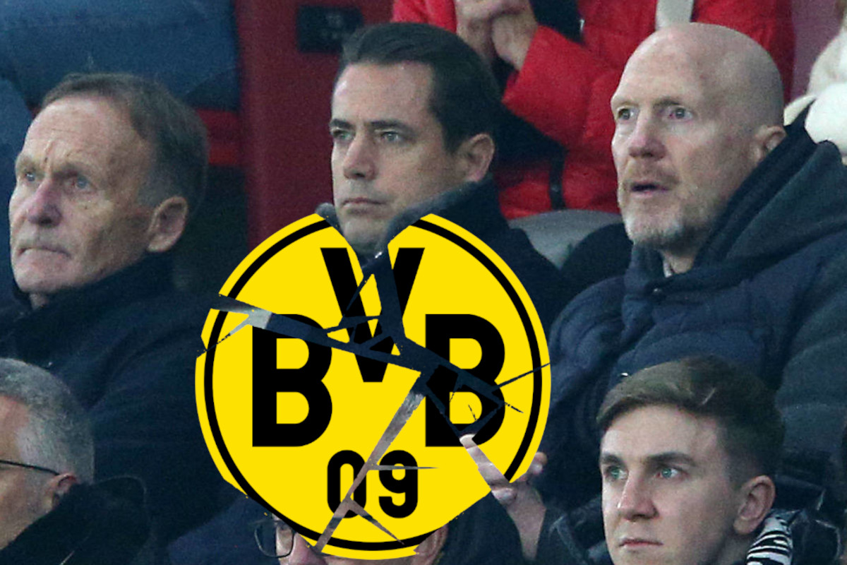 Die Bosse von Borussia Dortmund blicken entgeistert drein.