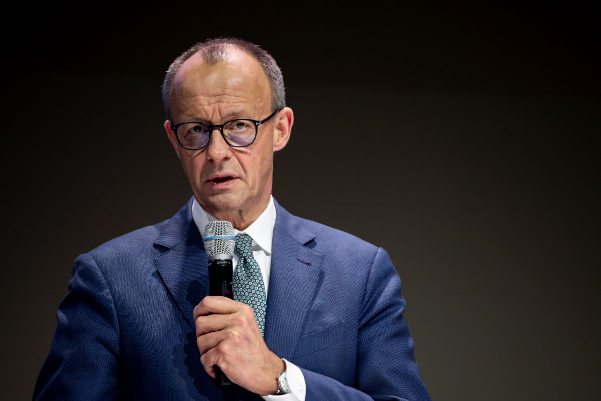 Merz adressierte in seiner Rede SPD und Grünen.