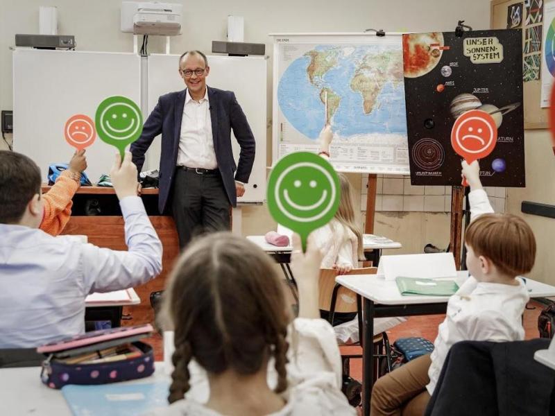 Friedrich Merz in Sat.1-Sendung.
