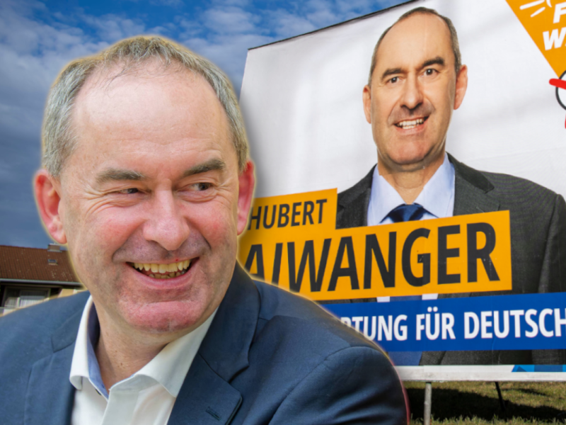 Aiwanger vor der Bundestagswahl zuversichtlich.