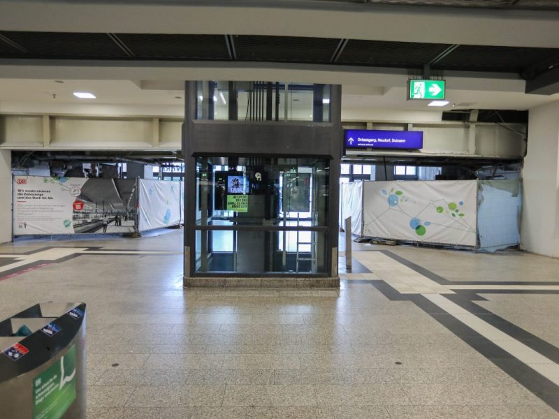 Der Hauptbahnhof in Duisburg hat aktuell einige Leerstände.