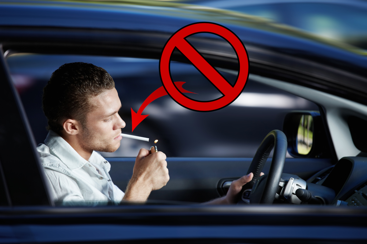 Bußgeld - Rauchen im Auto