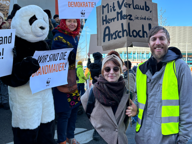 Demo vor dem CDU-Parteitag am Montag - viel Kritik an Merz.