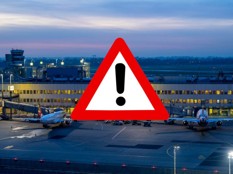 Der Flughafen Düsseldorf ist von Strecken-Sperrungen bei der Deutschen Bahn betroffen.