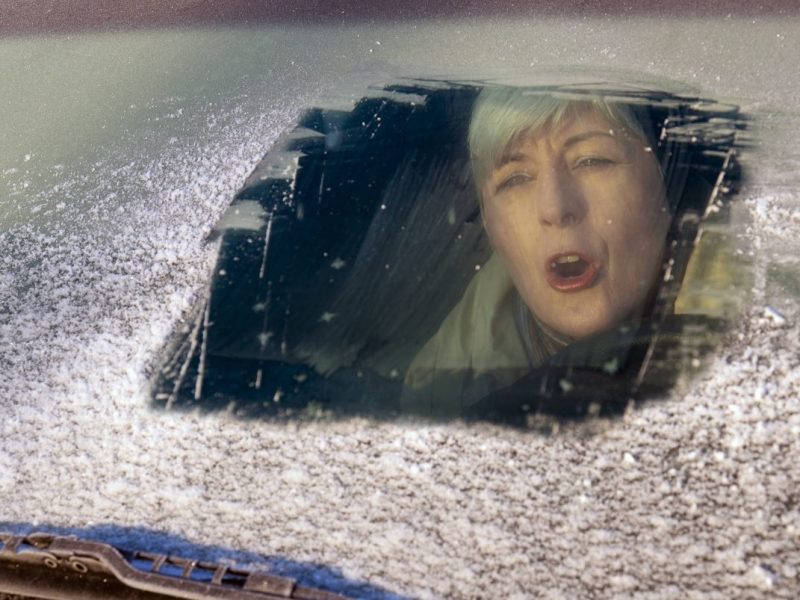 Verkehr: Scheibe enteisen - Trick
